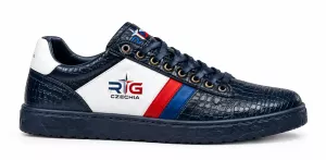 SNEAKERS BLUE LEATHER PHANTOM - RIG CZECHIA