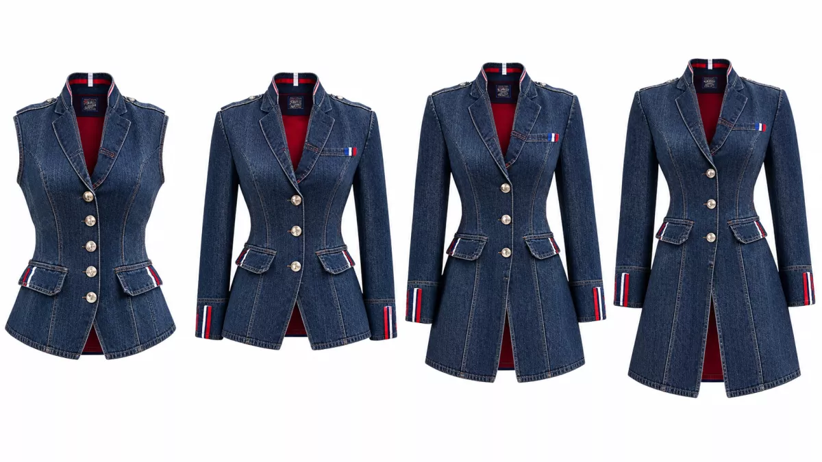 FASHION - BLAZERS AND VESTS DENIM - PHANTOM - RIG CZECHIA
