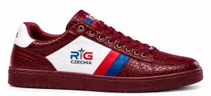 SNEAKERS BORDÓ LEATHER PHANTOM - RIG CZECHIA
