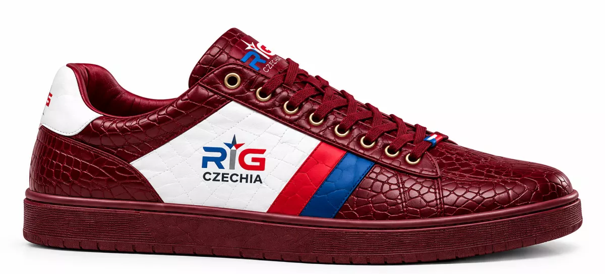 SNEAKERS BORDÓ LEATHER PHANTOM - RIG CZECHIA